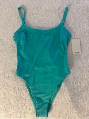 Vitamin A Teal One-Piece Swimsuit for Kids